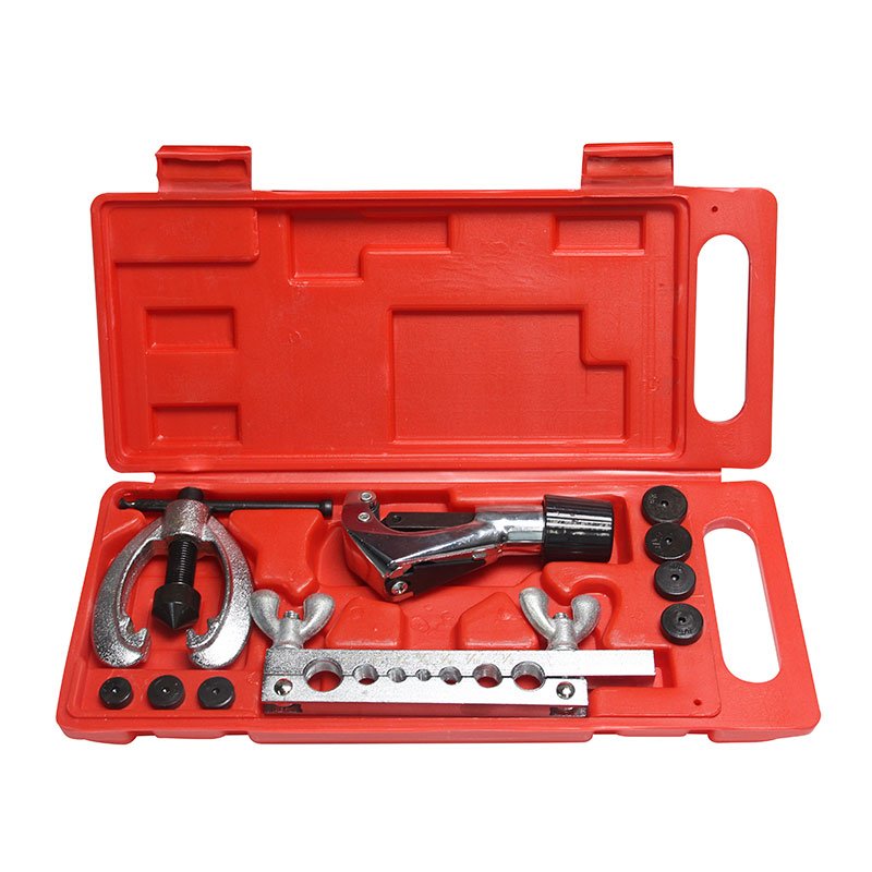 10PCS Brake Air Line Double Flare Flaring Tool Kit Set DIY Manual Steel Copper Tube Bender Double Flaring Tool Kit